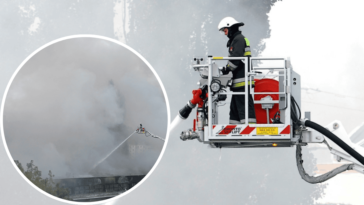 Kłęby czarnego dymu widoczne z wielu kilometrów. Kolejny wielki pożar w polskim mieście